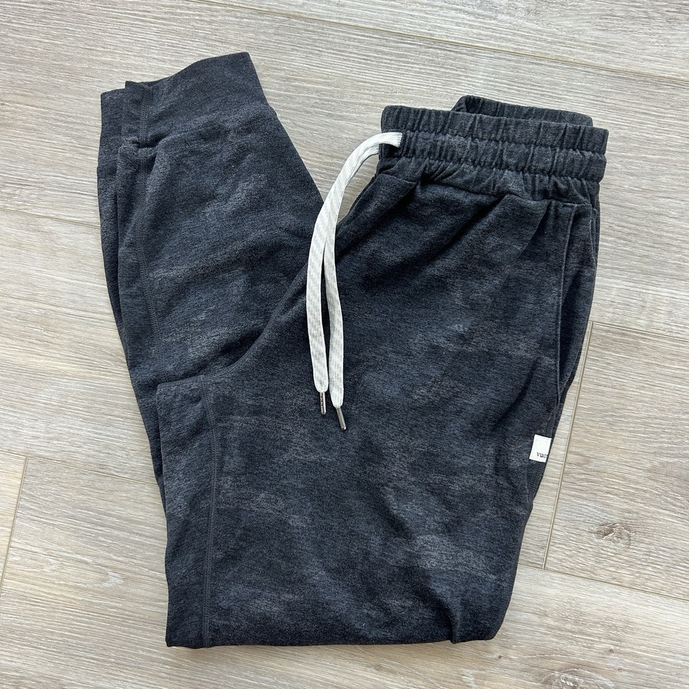 Vuori Performance Jogger Pants Womens XS Black Camo Heather Dreamknit VW303